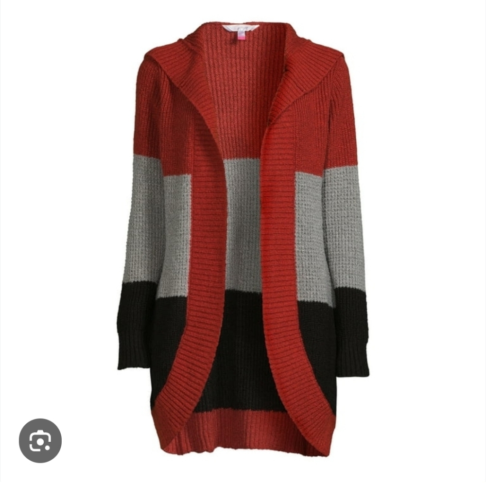 Multicolor Open Front Cardigan - Picture 3 of 13